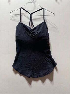 Black Strappy V-Neck Women's Tank Top